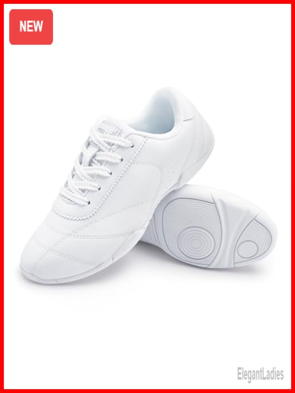 Women's Cheerleading Shoes Faux Leather Non-Slip Athletic Sneakers